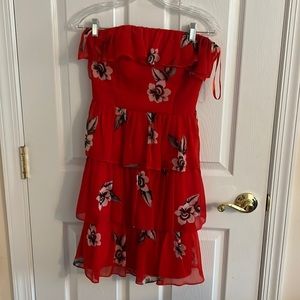Strapless cocktail dress